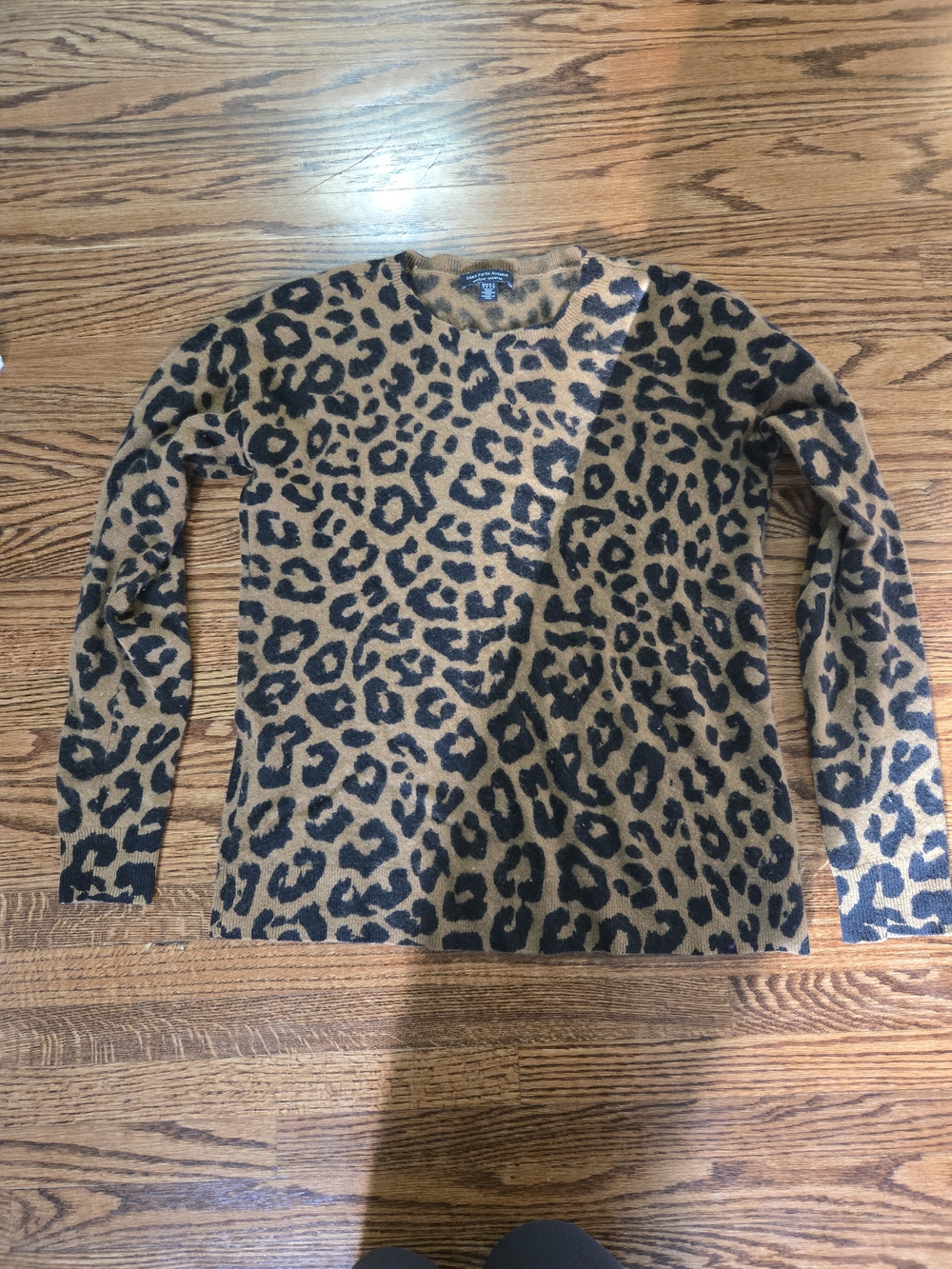 Cashmere Leopard Print Sweater